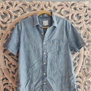 American Eagle AE Large denim chambray button down shirt